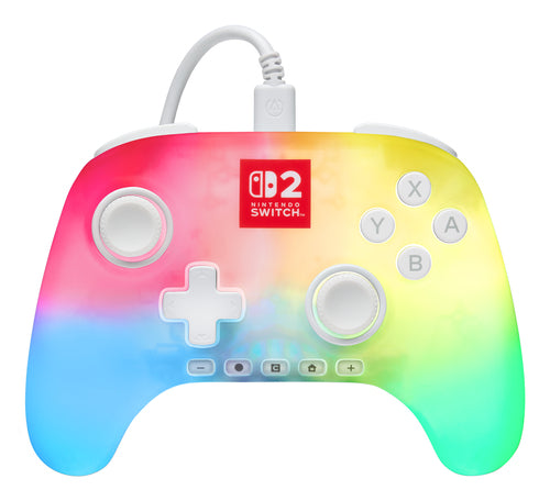 PowerA Advantage Wired Controller for Nintendo Switch 2 with Lumectra - White