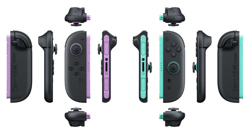 Nintendo Joy-Con 2 par Lyselilla/Lysegrøn Switch 2 – Illustration af opbygning
