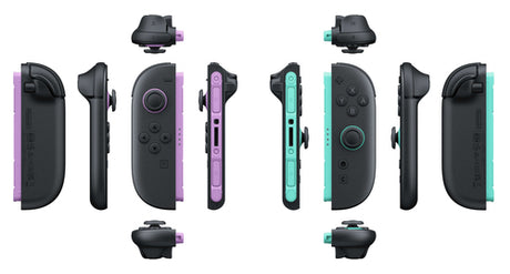 Nintendo Joy-Con 2 par Lyselilla/Lysegrøn Switch 2 – Illustration af opbygning