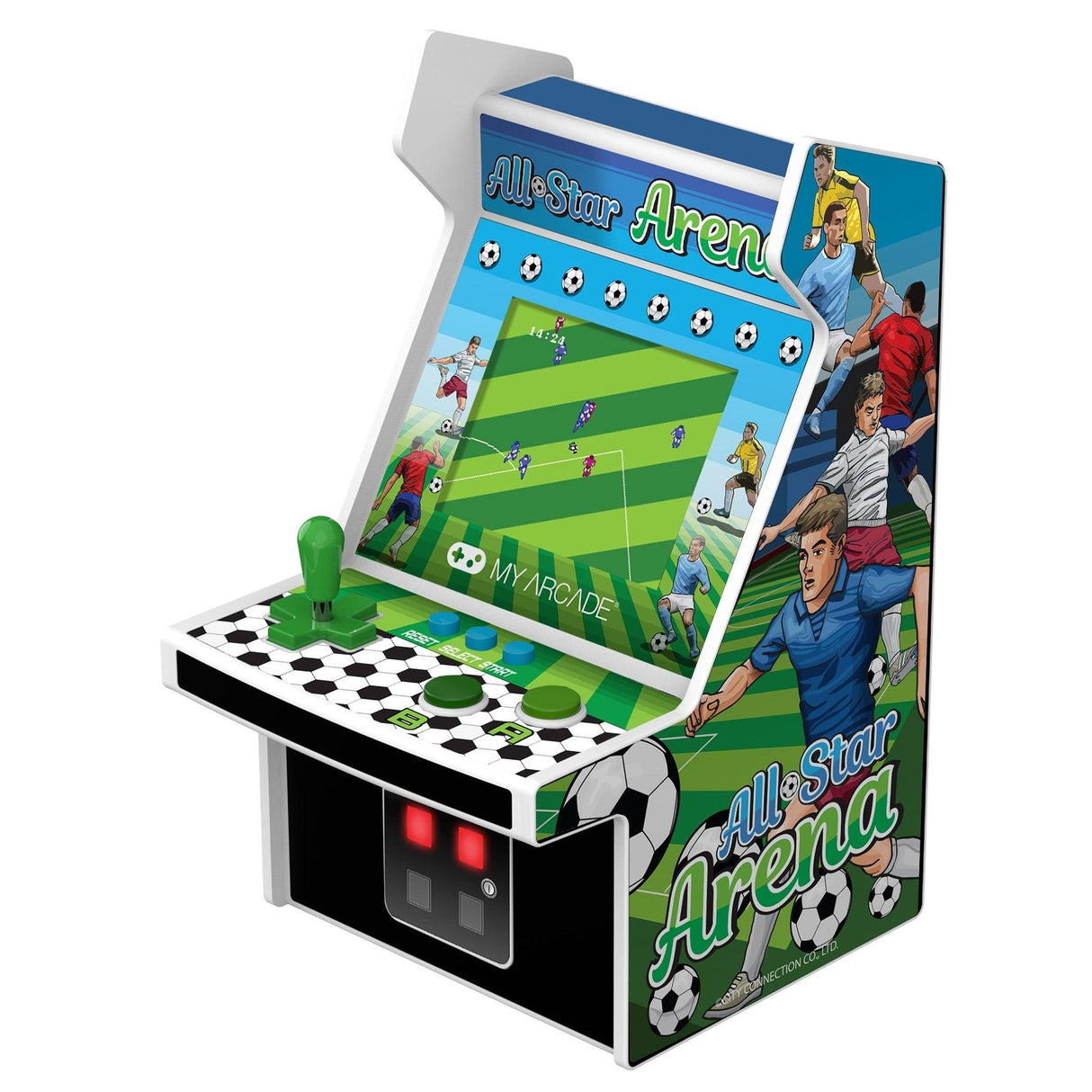 MY ARCADE, MICRO PLAYER 6.75 ALL-STAR ARENA COLLECTIBLE RETRO (307 GAMES IN 1), WHITE