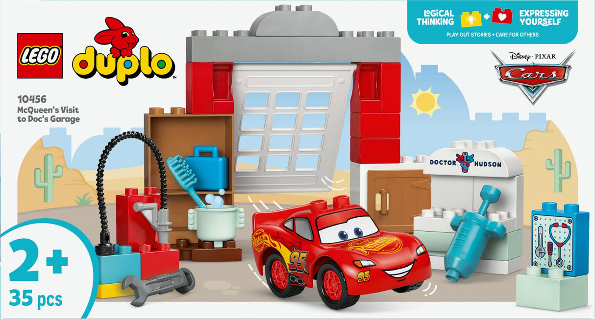 LEGO 10456 DUPLO Disney McQueen's Visit to Doc's Workshop, Construction Toy LEGO