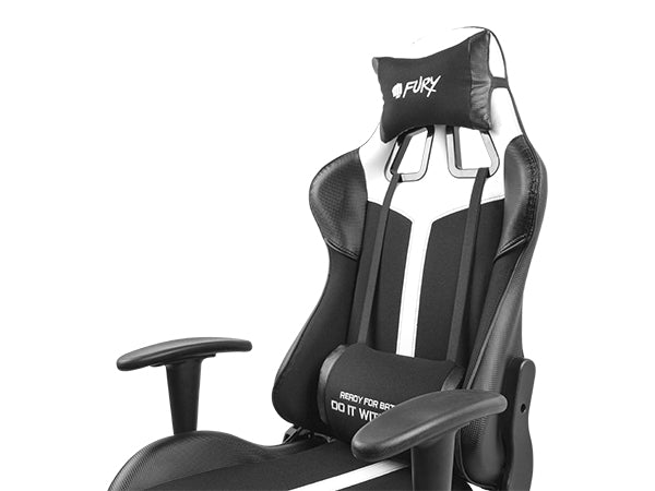 Fury Avenger XL Gamer Stol Sort Hvid Impakt