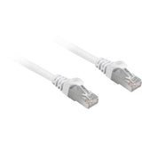 Hvidt Sharkoon Cat.6a S/FTP patchkabel med RJ45-hanstik