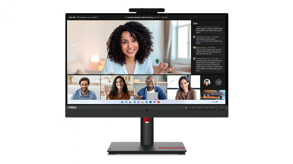 Lenovo ThinkVision T24mv-30 24-Zoll-Monitor (1920 x 1080 (Full HD)) mit HDMI, DisplayPort, USB-C und Schwenkfunktion