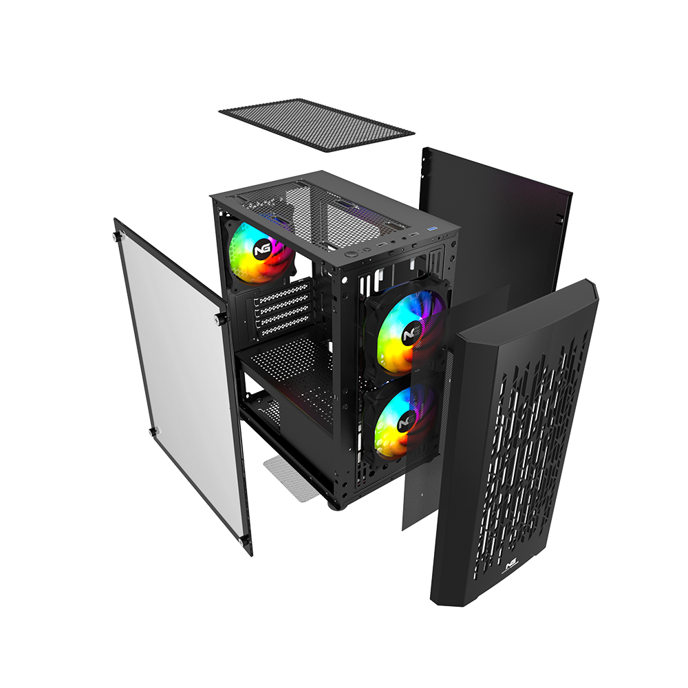 Nordic Gaming Fenris RGB Mini Tårn micro-ATX - Sort