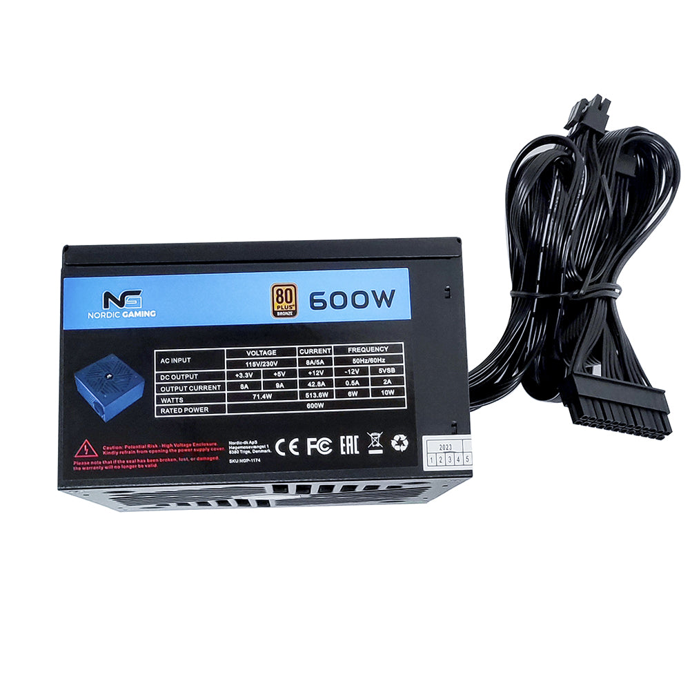 Nordic Gaming NGP-1174 Netzteil 600 Watt 80+ Bronze