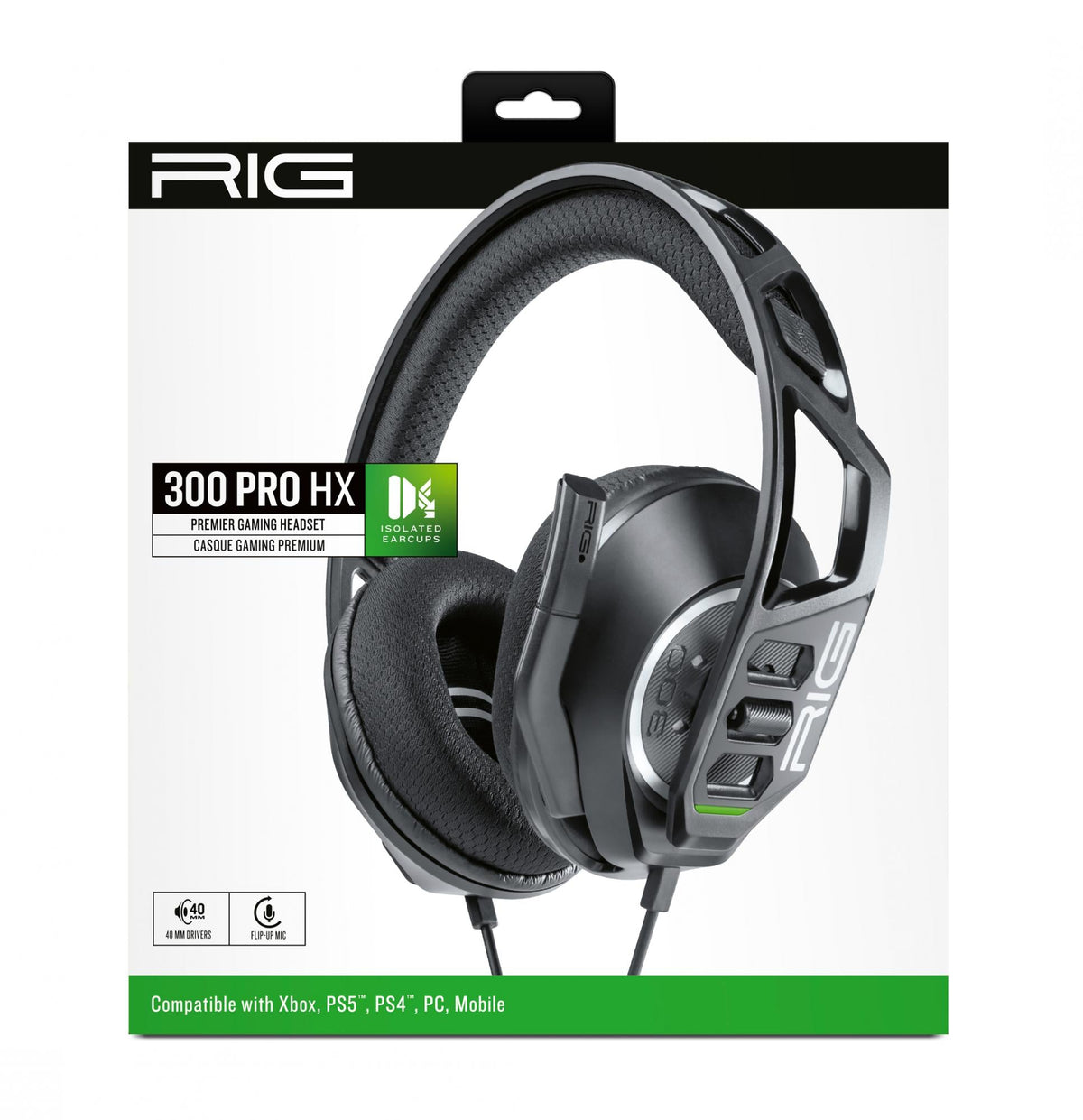 Nacon - Rig Headphones 300 Pro HX - Black Nacon