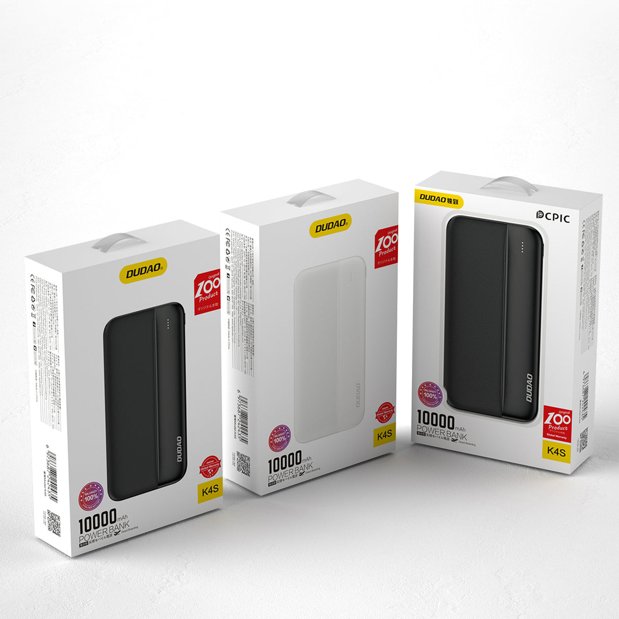 Dudao K4S powerbank 10000mAh 10Watt sort Dudao