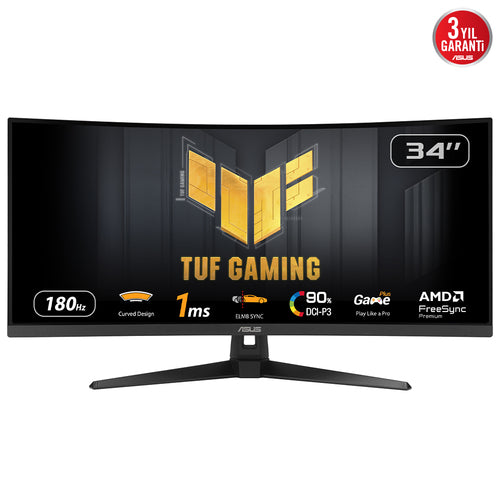 ASUS TUF Gaming VG34VQ3B – skærm – Sort