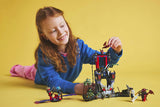 LEGO NINJAGO 71841 – Dragonisk stormlandsby – barn leger ved landsbyens tårn