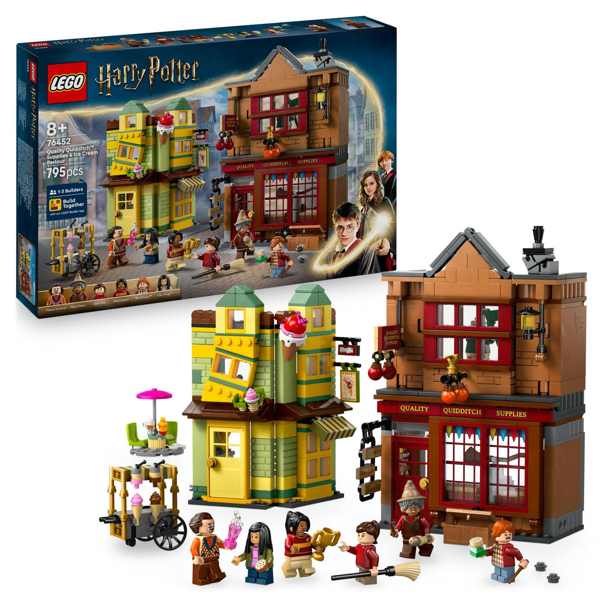 LEGO 76452 Harry Potter Quality Quidditch and Fortescue's Ice Cream Parlor LEGO