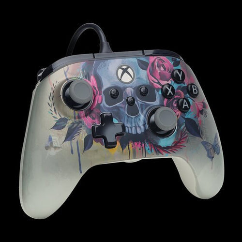 PowerA Advantage Plus kablet controller – Bloom & Gloom – Xbox/PC – skråt forfra