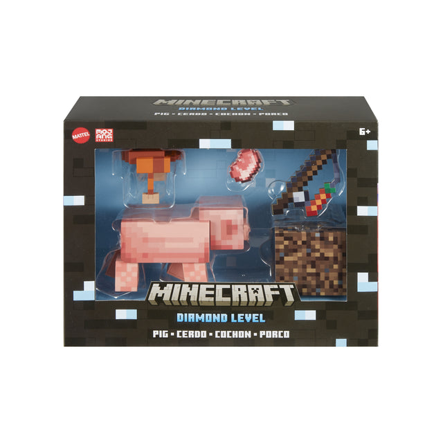 Mattel Minecraft Diamond Level Pig (14 cm) Mattel