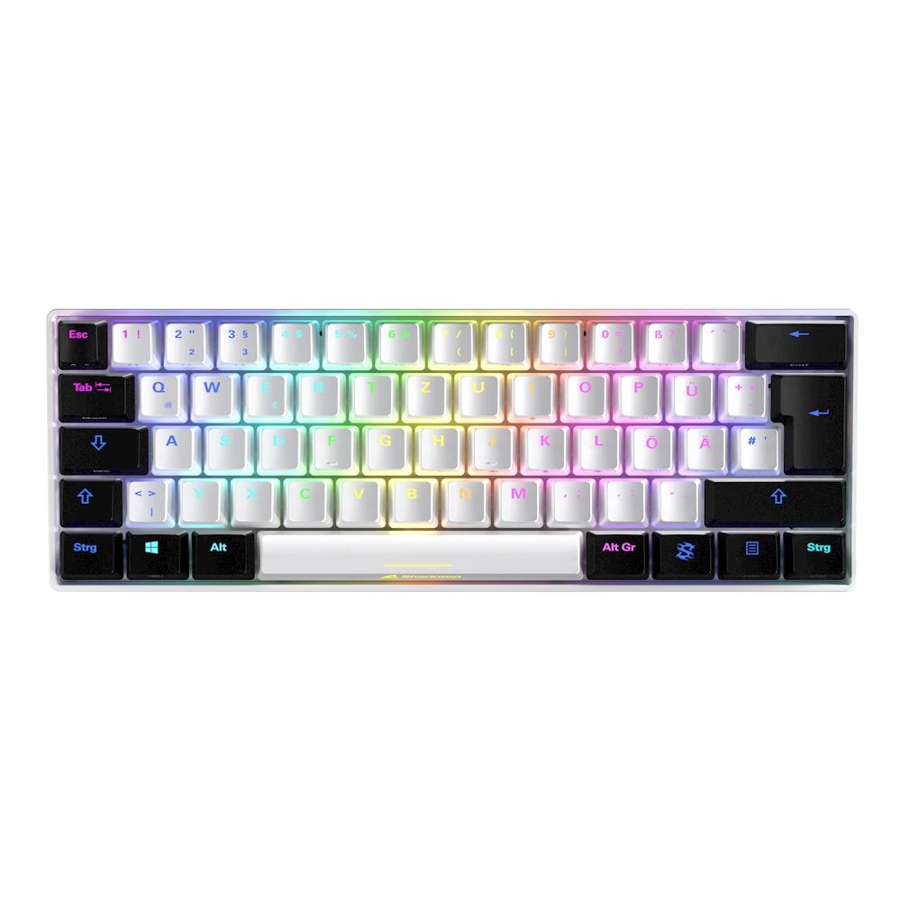 DE layout - Sharkoon SKILLER SGK50 S4, gaming keyboard (white/black, Kailh Red) Sharkoon