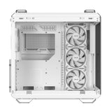 ASUS TUF Gaming GT502 Horizon ARGB – indvendig frontvisning med fire blæsere