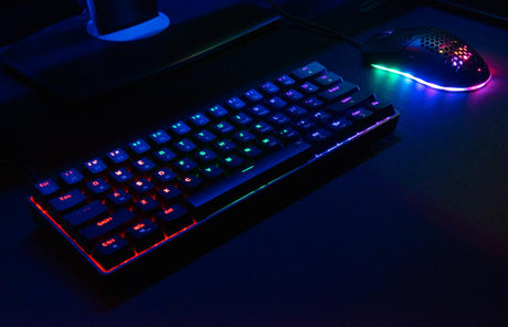 Speedlink - ATMOS RGB Rainbow Mechanical 60% Gaming Keyboard with brown switches, black - US layout Speedlink
