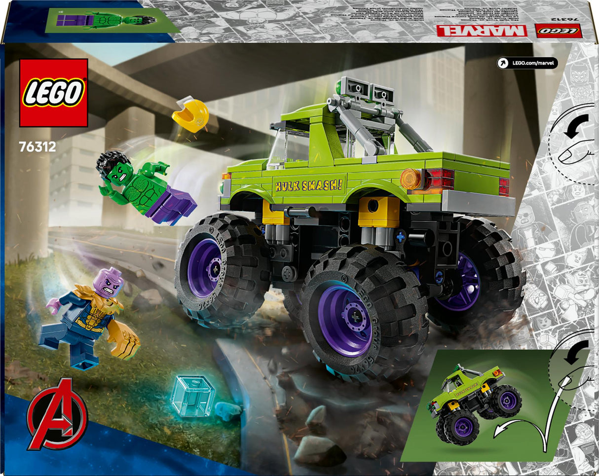 LEGO 76312 Marvel Super Heroes Marvel Hulk Truck vs. Thanos LEGO