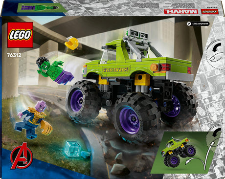 LEGO 76312 Marvel Super Heroes Marvel Hulk Truck vs. Thanos LEGO