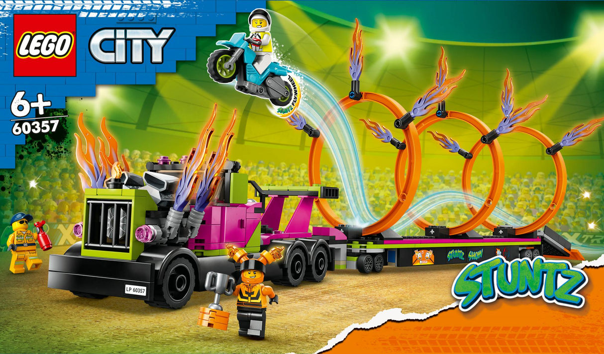 LEGO 60357 City Stunt Truck with Fire Tire Challenge LEGO