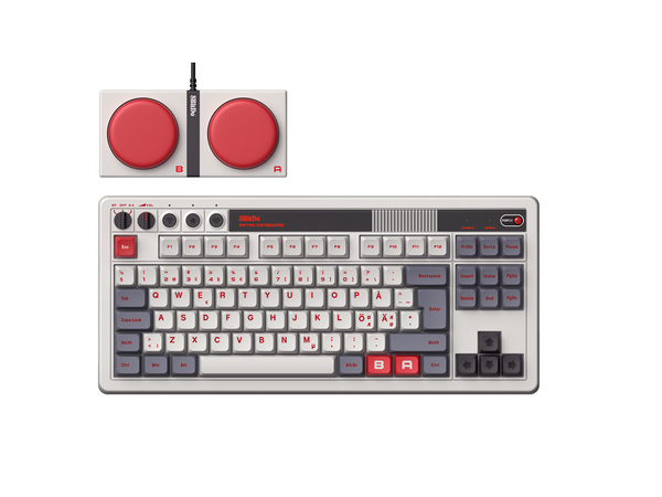 8BitDo Mechanische Tastatur – Nintendo Edition ISO – Nordic