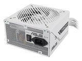 ASUS PRIME-750B-WHITE – strømforsyningens bagside og top