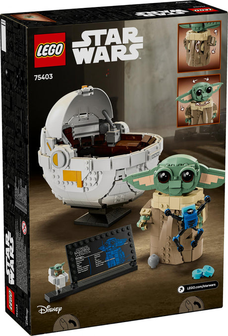 LEGO 75403 Star Wars Grogu in his repulsor cradle LEGO