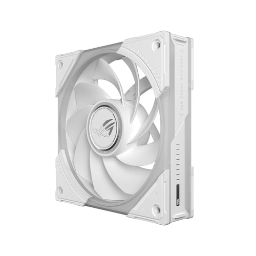 ASUS ROG Eurux GR120 ARGB Reverse Fan White Edition - Triple Pack – set forfra (vinkel 3)