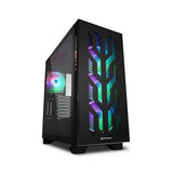 Sharkoon ELITE SHARK CA300T, big tower case (black, 2x tempered glass) Sharkoon