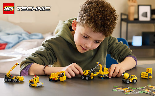 LEGO Technic 42233 – producentillustration af eksempler fra serien