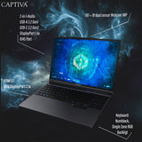 Captiva I99-480GE 16" WQXGA i9-14900HX 32GB/1TB SSD RTX 5070Ti Win 11 – visning 5