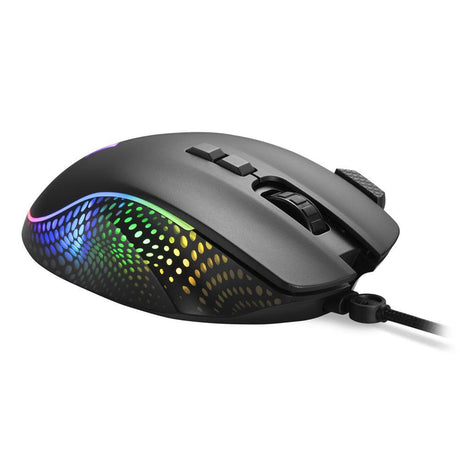 Sharkoon SHARK Force 3 Black 12800 DPI A825 RGB 1000Hz 8-Button Rapid Fire Gaming Mouse Sharkoon