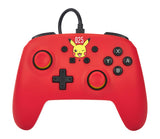 PowerA kablet controller – Laughing Pikachu – Nintendo Switch – rød forside med Pikachu