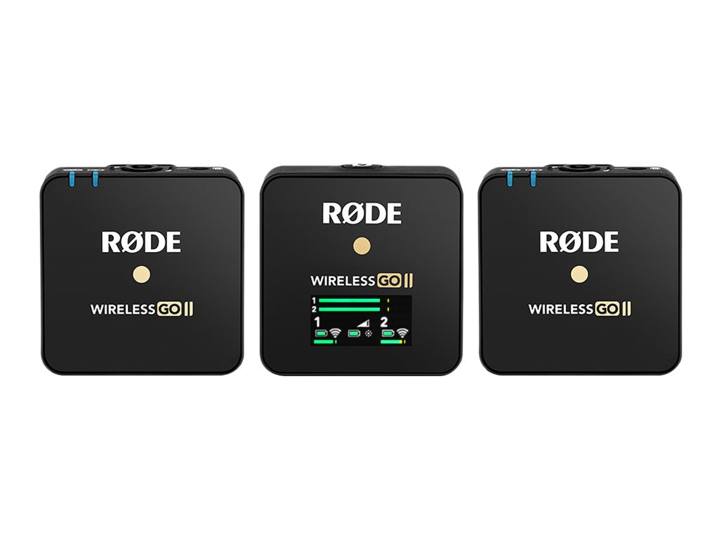 RØDE Wireless GO II Kabelloses Mikrofonsystem, kabellos, omnidirektional, Schwarz 