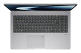 ASUS ExpertBook P1 PM1503CDA-S70064X – taster og arbejdsflade set ovenfra; tastaturlayout illustrativt