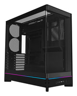 Montech HS02, Glass front, ATX, no fans - Black Telon Technology Co Ltd (Montech)