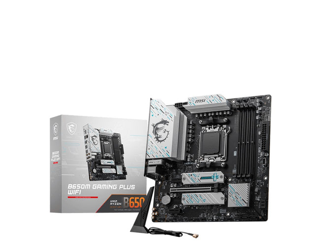 MSI B650M GAMING PLUS WIFI - Socket AM5 - motherboard (black/silver) MSI