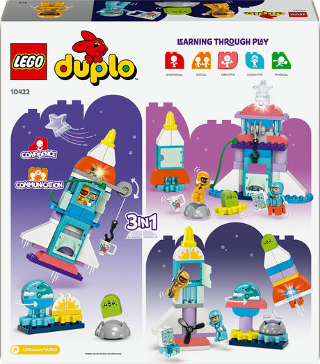 LEGO 10422 DUPLO 3-in-1 space shuttle for many adventures LEGO