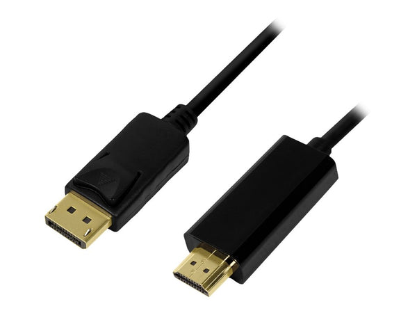 LogiLink Videokabel DisplayPort / HDMI 2 m Schwarz