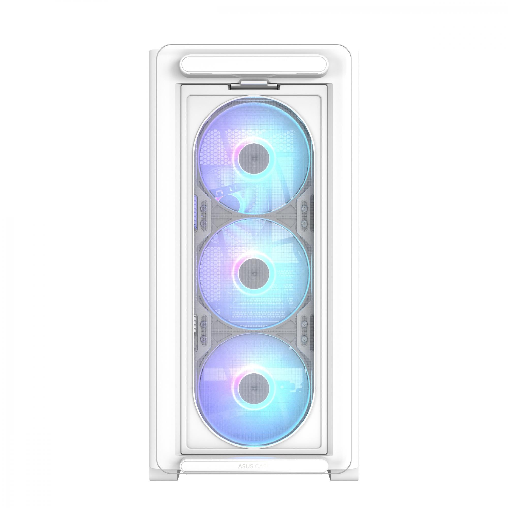ASUS A23 PLUS Tempered Glass ARGB mATX Case - White ASUS