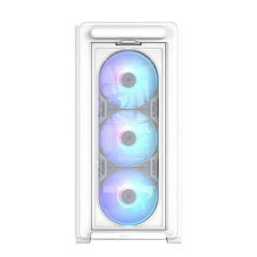 ASUS A23 PLUS Tempered Glass ARGB mATX Case - White ASUS