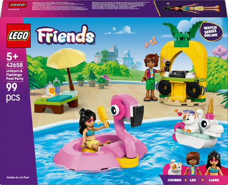LEGO 42658 Friends Pool Party with Unicorn and Flamingo LEGO