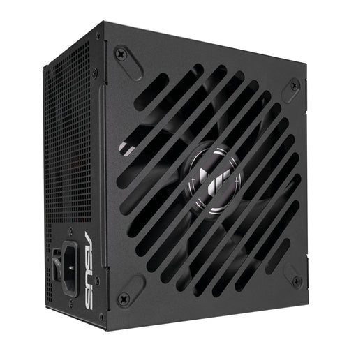 ASUS TUF Gaming 750W Gold EVO – oprejst strømforsyning med blæsergitter og strømstik