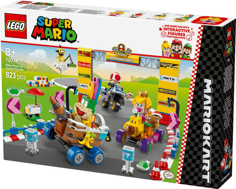 LEGO 72036 Super Mario - Mario Kart: Baby Peach & Grand Pix Set, Construction Toy LEGO