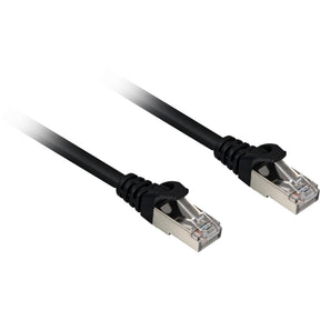 Sort Sharkoon Cat.6a S/FTP patchkabel med RJ45-hanstik