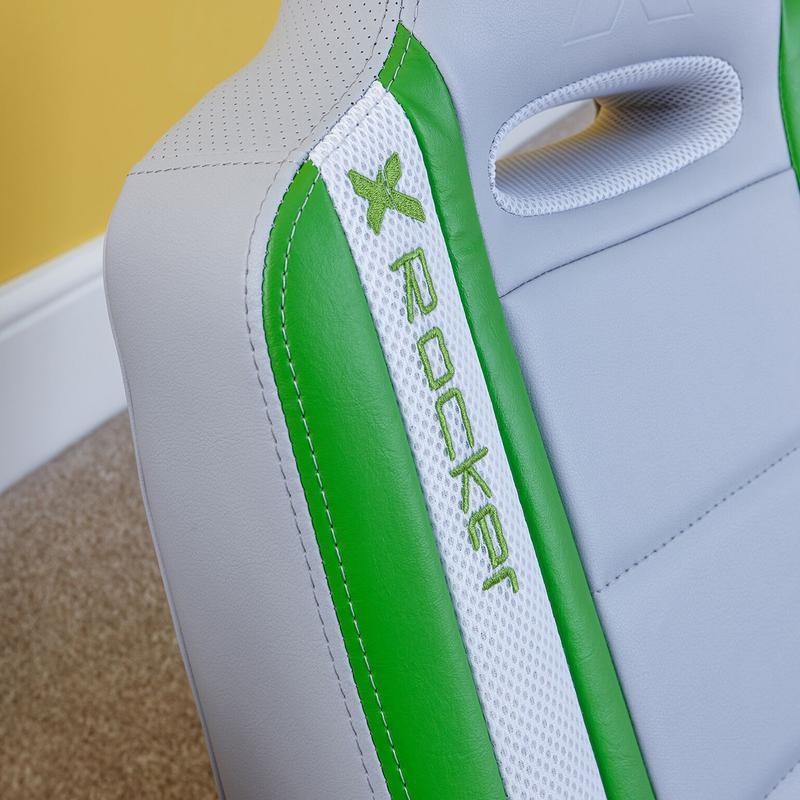 X-Rocker - Shadow 2.0 Stereo Audio Gaming Floor Rocker - Green - SOLO X-Rocker