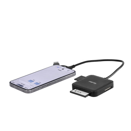 Rollei 4-i-1 kortlæser – SD, microSD, CF og Memory Stick – detalje eller anvendelse 12