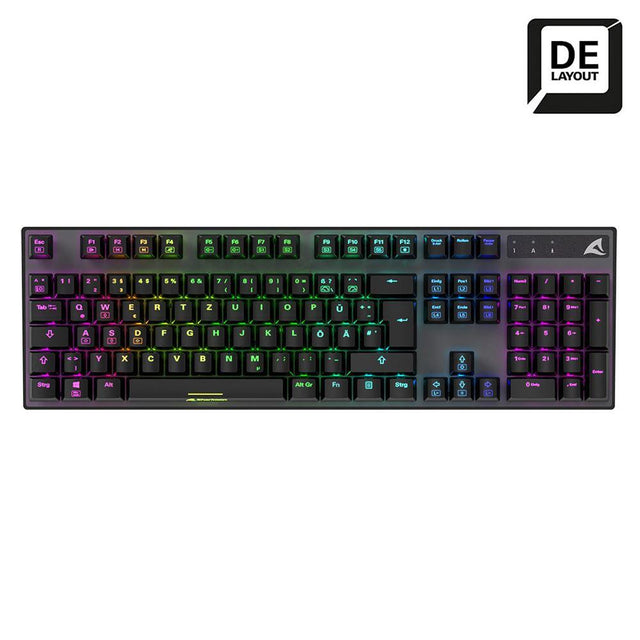 Sharkoon SKILLER SGK20 mekanisk gamingtastatur, Huano Red, tysk layout