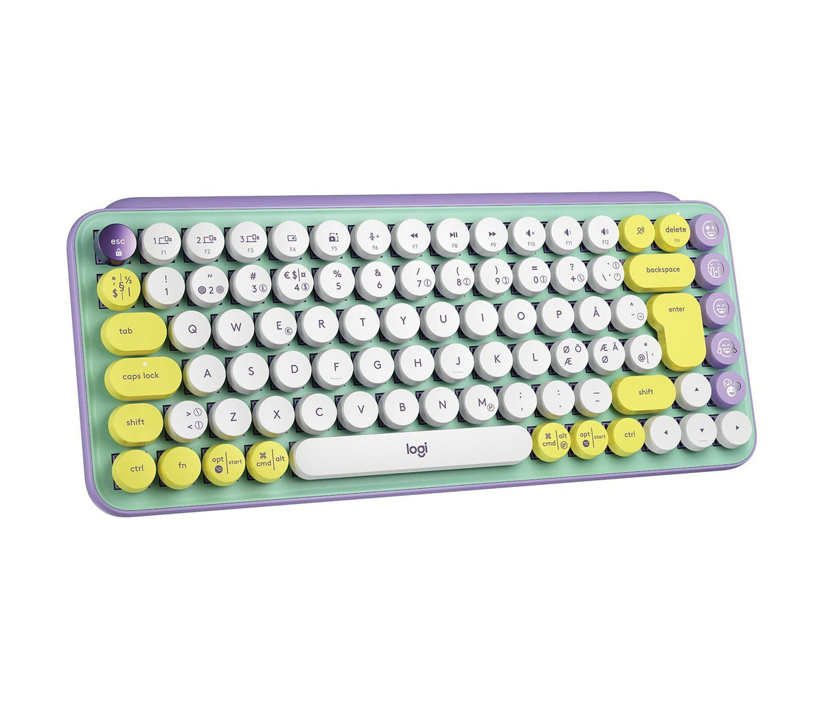 Logitech - POP Keys Wireless Keyboard, Daydream Mint (Nordic)