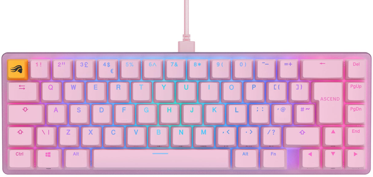 Glorious GMMK 2 Compact 65 % – Fox-Schalter, NO-Layout – Pink 