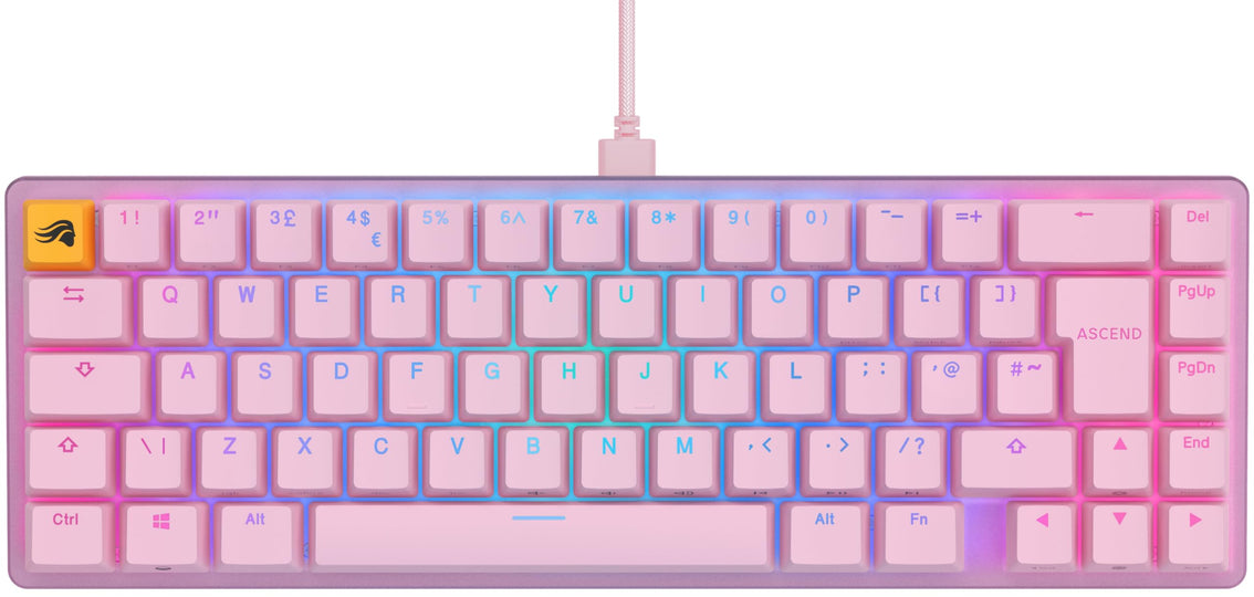 Glorious GMMK 2 Compact 65 % – Fox-Schalter, NO-Layout – Pink 